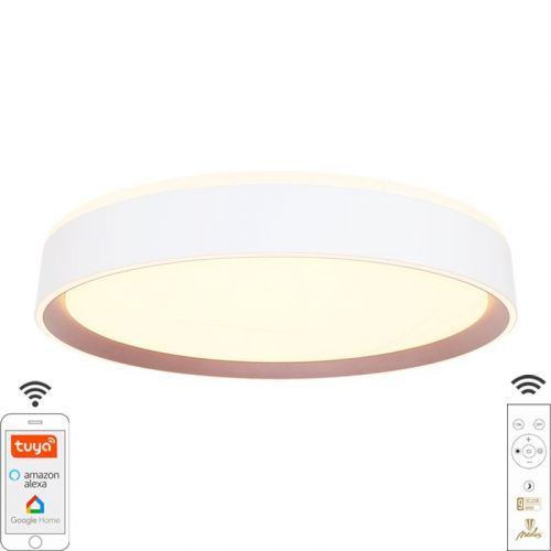 Nedes LED svítidlo WIFI OPAL bílá 2700K-6500K 48W s dálkovým ovladačem LC902M