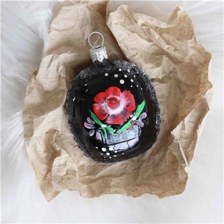 SBĚRATELSKÁ ozdoba černý medailon