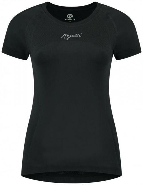Dámské funkční bezešvé triko Rogelli ESSENTIAL, černé L