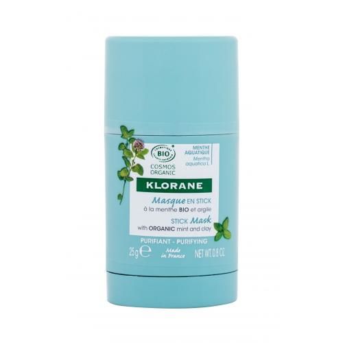 Klorane Aquatic Mint Stick Mask 25 g čisticí maska pro smíšenou a mastnou pleť pro ženy