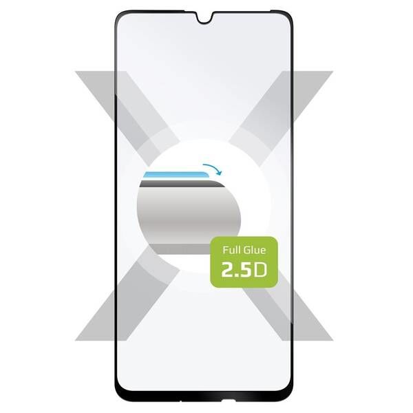 Ochranné tvrzené sklo FIXED Full-Cover pro Vivo Y76 5G, lepení přes celý displej, černé