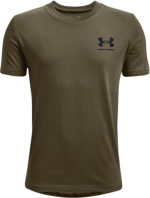 Triko Under Armour UA SPORTSTYLE LEFT CHEST SS-GRN