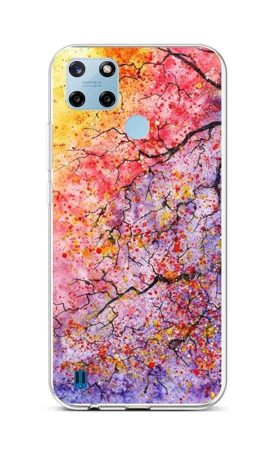 Kryt TopQ Realme C25Y silikon Abstract Tree 70624