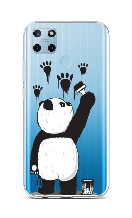Kryt TopQ Realme C25Y silikon Rebel Panda 70616