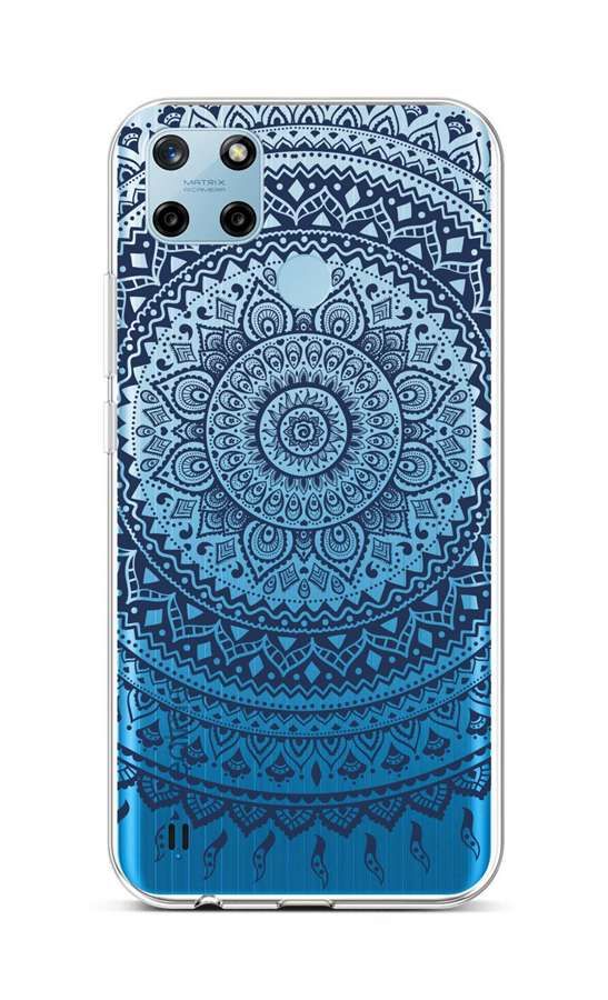 Kryt TopQ Realme C25Y silikon Navy Mandala 70612