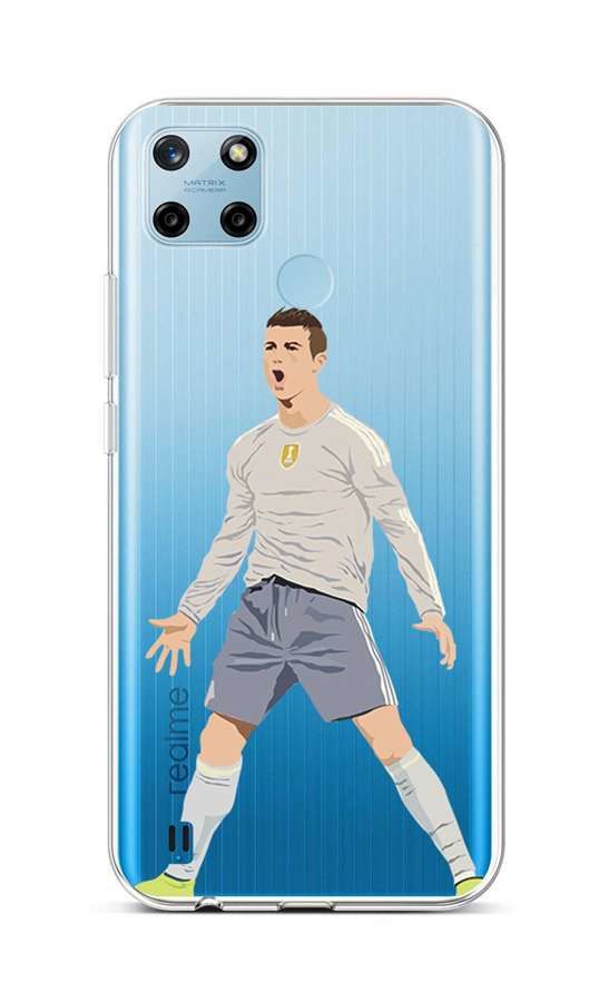 Kryt TopQ Realme C25Y silikon Fotbalista 70589