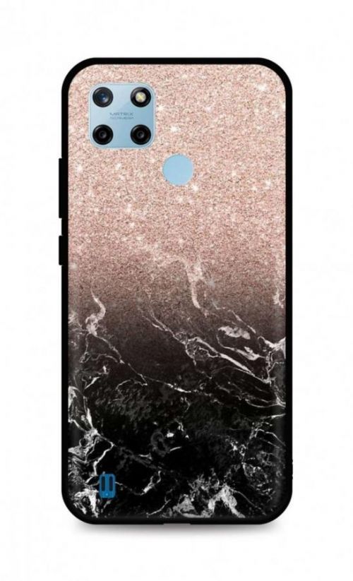 Kryt TopQ LUXURY Realme C25Y pevný Sparkling Marble 69976