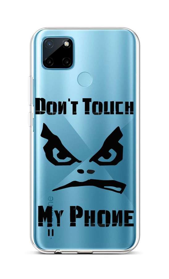 Kryt TopQ Realme C21Y silikon Don't Touch průhledný 69966