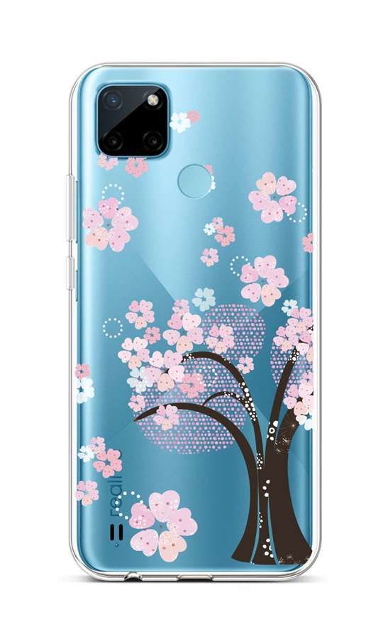 Kryt TopQ Realme C21Y silikon Cherry Tree 69943