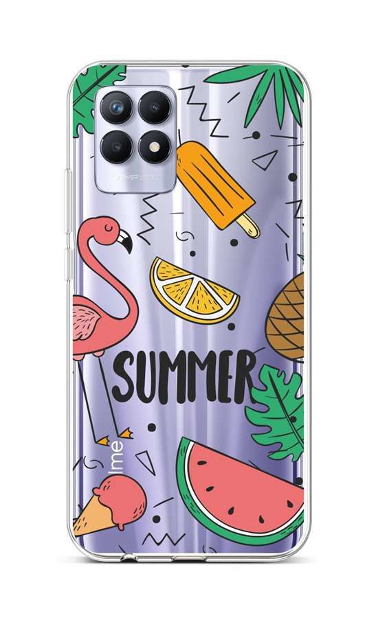 Kryt TopQ Realme 8i silikon Summer 69841