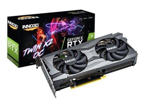 INNO3D NVIDIA GeForce RTX 3060 Twin X2 OC 12GB, 192bit GDDR6, 3x DP, HDMI, Dual, N30602-12D6X-11902120H