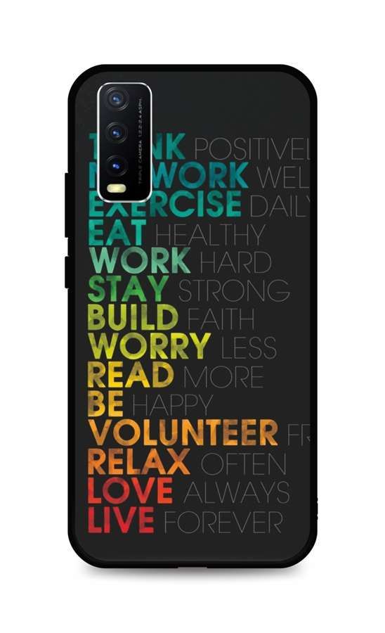 Kryt TopQ LUXURY Vivo Y20s pevný Words 70922