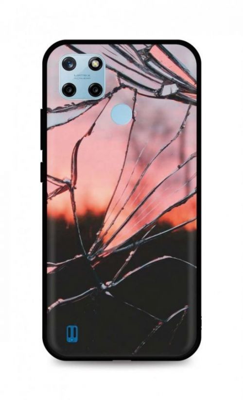 Kryt TopQ LUXURY Realme C25Y pevný Pink Broken 69973