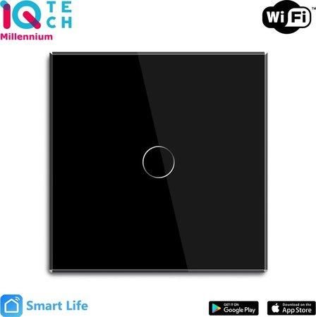 iQtech Millennium , Zigbee 1x NoN vypínač Smartlife, černý
