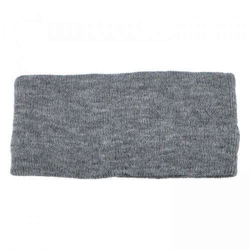 Jednobarevná jemně pletená dámská čelenka Sindey, světle šedá