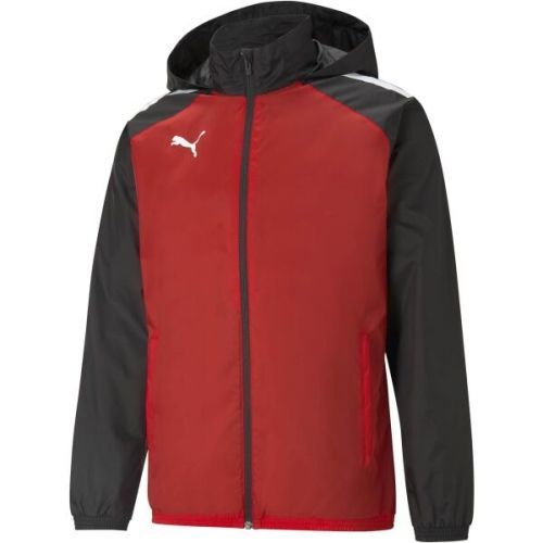 Puma TEAMLIGA ALL WEATHER JACKET Červená S - Pánské bunda