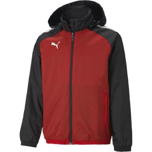 Puma TEAMLIGA ALL WEATHER JKT JR Černá 128 - Chlapecká bunda