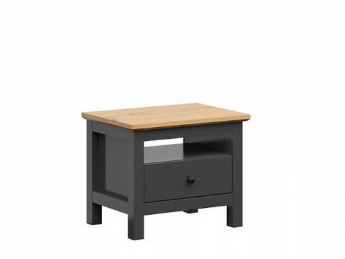 BRW Hesen noční stolek KOM1S/5/6, grafit/dub artisan