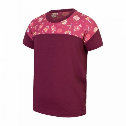 Sensor Cyklo Helium dětský dres volný kr.rukáv lilla/girls tattoo 120