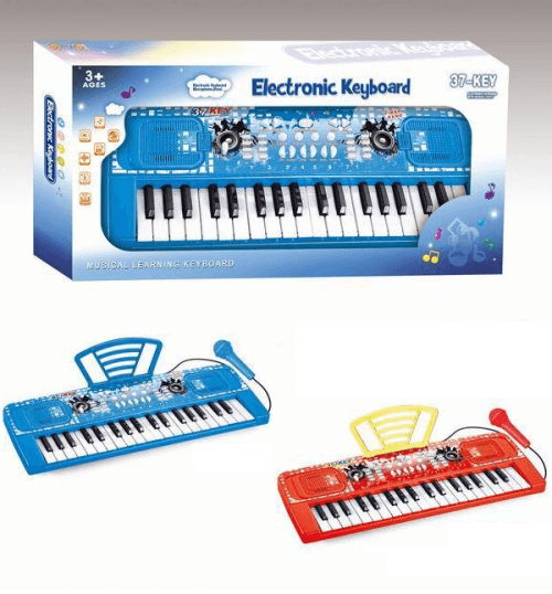 Elektronický klavír s mikrofonem MTK010 - modrá