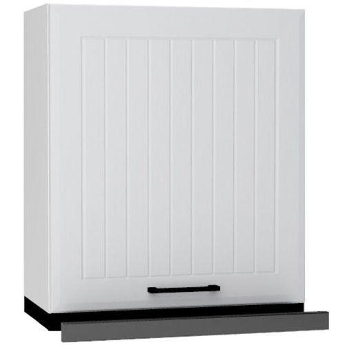 Kuchyňská Skříňka Irma W60/68 Slim Pl S černou digestoří světle šedá