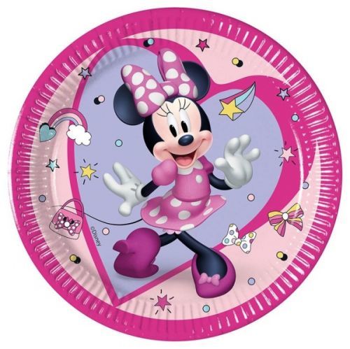 TALÍŘKY papírové Minnie Junior 20 cm 8 ks