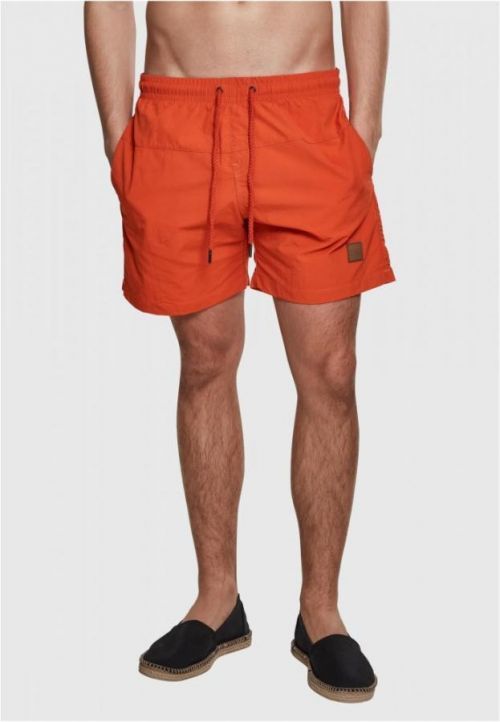 Block Swim Shorts - rust orange L