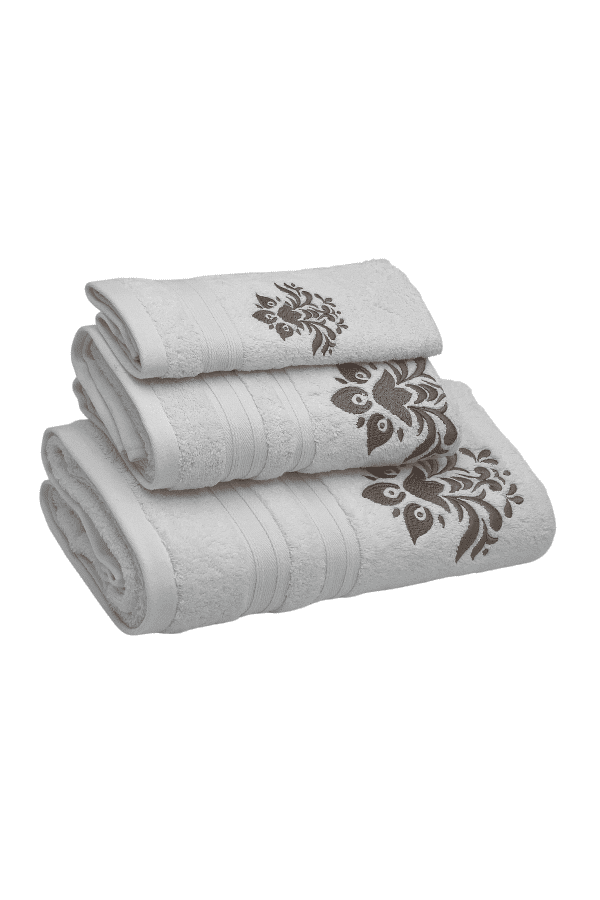 Soft Cotton Osuška a ručníky ORCHIS v dárkovém balení Bílá Sada (malý ručník 30x50cm, ručník 50x100cm, osuška 70x140cm)