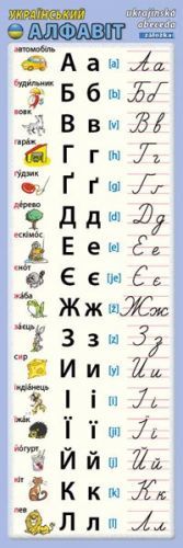 Ukrajinská abeceda - záložka