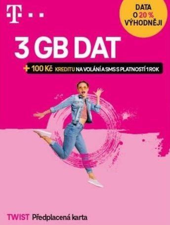 T-Mobile SIM Twist s Námi 3GB