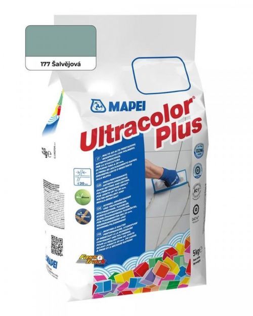 Spárovací hmota Mapei Ultracolor Plus šalvějová 5 kg CG2WA MAPU177