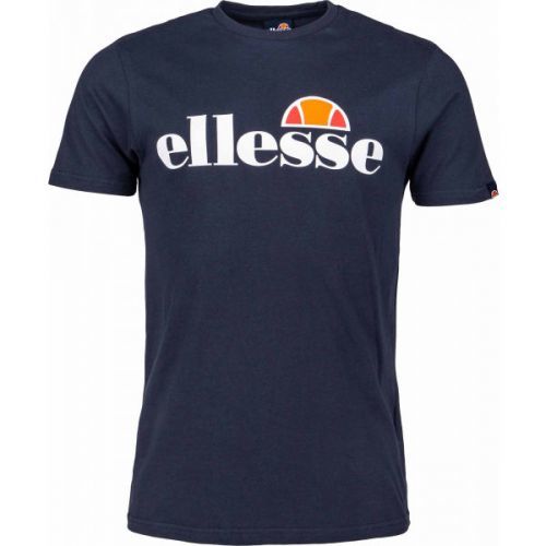 ELLESSE SL PRADO TEE Pánské tričko, Tmavě modrá,Bílá, velikost