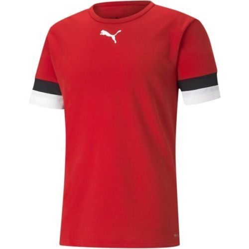 Puma TEAMRISE Jersey Pánské fotbalové triko, Červená,Bílá,Černá, velikost