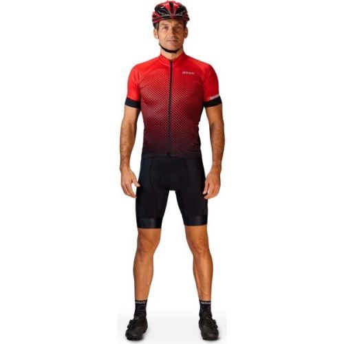 Briko CLASSIC STAIN Pánský cyklistický dres, Červená, velikost 2XL