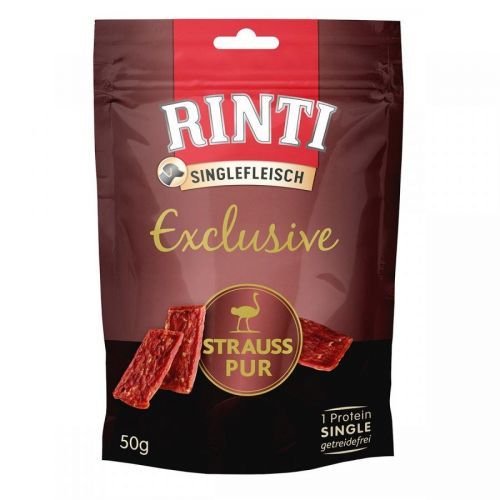 RINTI Exclusive Snack 50 g jeden druh masa - výhodné balení 3 x 50 g jelení
