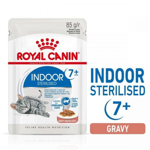 Royal Canin Indoor Sterilised 7+ v omáčce - 12 x 85 g