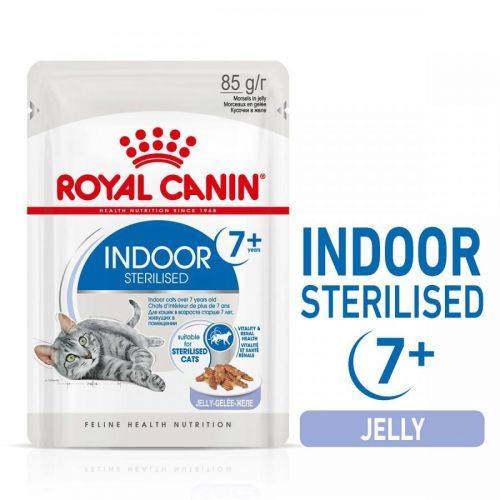 Royal Canin Indoor Sterilised 7+ v želé - 12 x 85 g