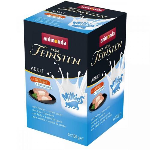 Animonda Vom Feinsten Adult Milkies 32 x 100 g - s kuřecím a jogurtovým jádrem