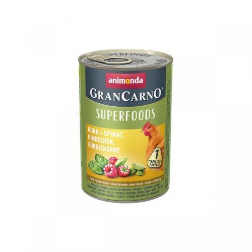 Animonda GranCarno Adult Superfoods 6 x 400 g - krůtí + mangold, šípek, lněný olej