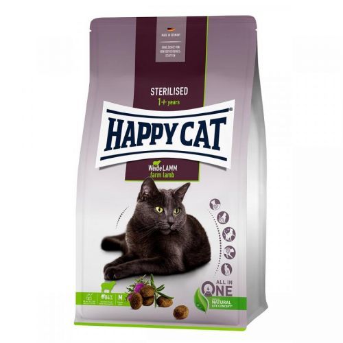 Happy Cat Sterilised Adult jehněčí - 10 kg