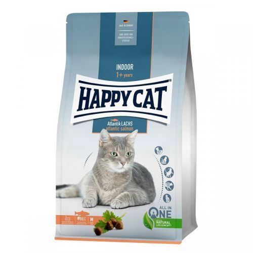 Happy Cat Indoor losos - výhodné balení: 2 x 4 kg