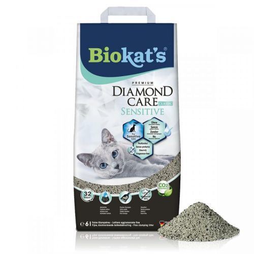 Biokat‘s Diamond Care Sensitive Classic kočkolit - 6 l