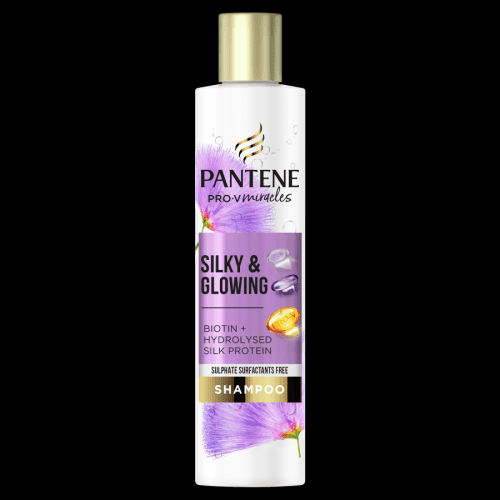 Pantene Miracles Silky & Glowing šampon bez sulfátů 225 ml