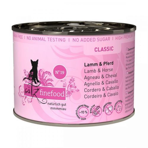 catz finefood – No. 19 jehněčí a koňské maso 12 × 200 g