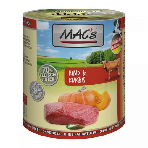 MAC's Dog hovězí maso a dýně 12 × 800 g