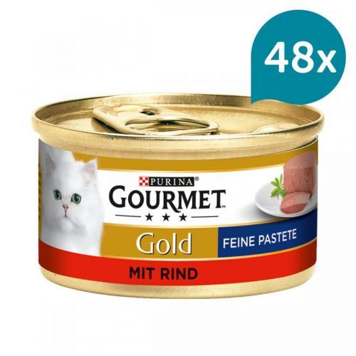 Gourmet Gold jemná paštika s hovězím masem 12 × 85 g