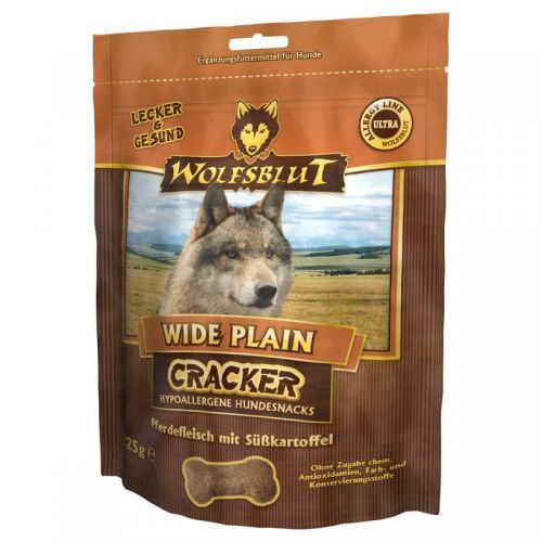 Wolfsblut Cracker Wide Plain, koňské maso a sladká brambora 225 g