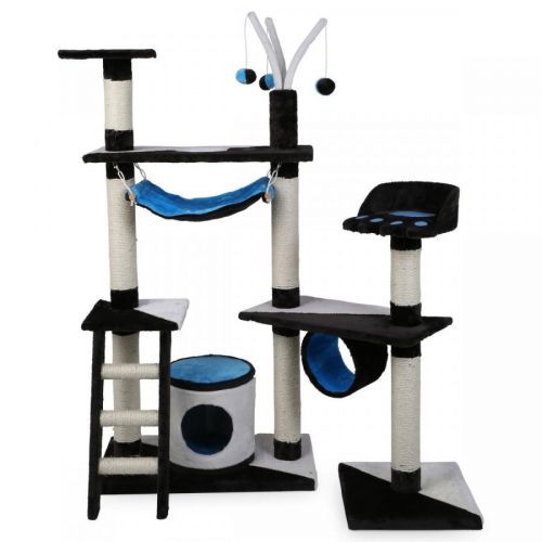 Kerbl škrabadlo pro kočky CREATIV anthrazit/blau/weiß