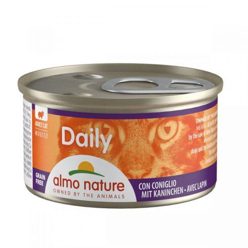 Almo Nature Daily Menü, 24× 85 g, Mousse králičí maso