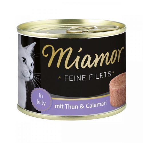Miamor Feine Filets v želé s tuňákem a kalamáry 12 × 185 g